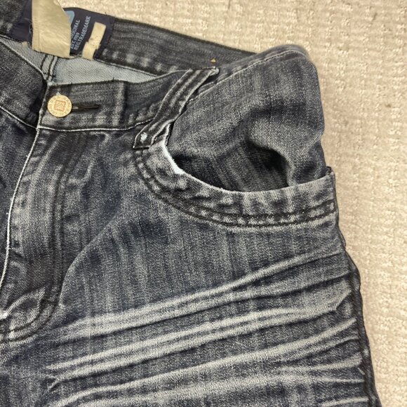 Vintage Karl Kani Jeans Patchwork Denim Baggy Hip Hop USA Men’s Read* - Picture 13 of 16